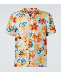 Orlebar Brown - Hibbert Floral Silk Bowling Shirt - Lyst