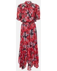 Polo Ralph Lauren - Floral Georgette Midi Dress - Lyst