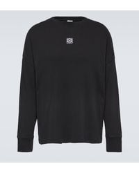 Loewe - Anagram Cotton-blend Sweatshirt - Lyst