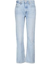 RE/DONE Jeans regular 70s Stove Pipe a vita alta - Blu