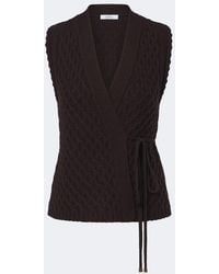 Max Mara - Wool And Cashmere Wrap Cardigan - Lyst