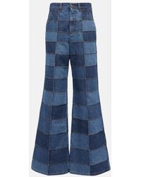 Chloé - High-Rise Flared Jeans - Lyst