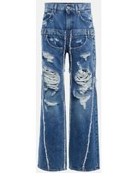 Dolce & Gabbana - X Kim Patchwork Ripped Denim Jeans - Lyst