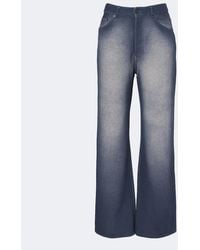 Acne Studios - Cotton Fleece Wide-Leg Pants - Lyst