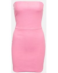 Stouls - Amina Strapless Leather Minidress - Lyst