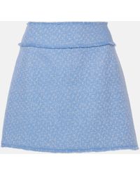 Dolce & Gabbana - Wool-Blend Tweed Miniskirt - Lyst