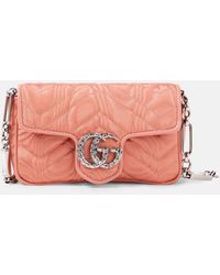 Gucci - GG Marmont Moire Belt Bag - Lyst