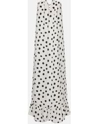 Adriana Degreas - Polka-Dot Bustier Dress - Lyst