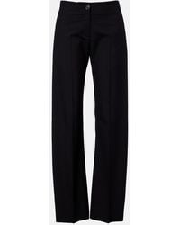 KHAITE - Mita Virgin Wool Straight Pants - Lyst