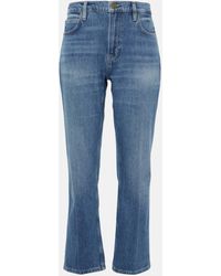 FRAME - 70's Cropped Bootcut Jeans - Lyst