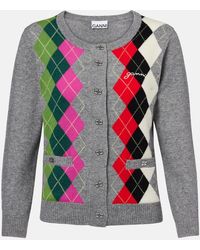 Ganni - Diamond Cardigan - Lyst
