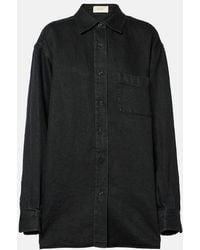 The Row - Nesson Oversized Linen Shirt - Lyst