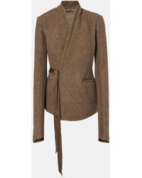Rick Owens - Hollywood Wool Wrap Jacket - Lyst