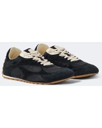 Bottega Veneta - Orbit Flash Suede-Trimmed Sneakers - Lyst