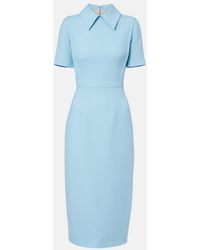 Emilia Wickstead - Valletta Wool Cocktail Dress - Lyst