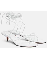 Proenza Schouler - Sandalen Slash Tie 40 Aus Leder - Lyst