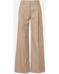 Proenza Schouler - Halima Wool-Blend Gabardine Wide-Leg Pants - Lyst