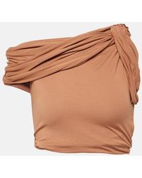 Rick Owens - Lilies - Top cropped Sienna in jersey - Lyst