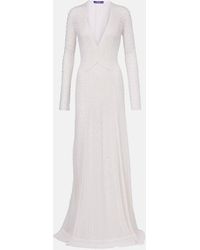 Ralph Lauren - Robe Aus Seide Und Kaschmir - Lyst