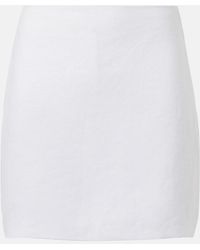 Posse - Alice Linen Miniskirt - Lyst
