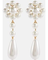 Jennifer Behr - Orecchini pendenti Alita con perle bijoux - Lyst