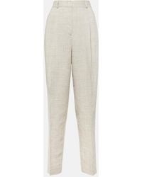 TOTEME - Pleated Tailored Straight Pants - Lyst