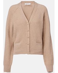 Victoria Beckham - Ribbed-Knit Wool And Cashmere Cardigan - Lyst