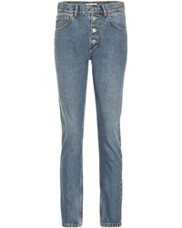 balenciaga multi zip high waisted jeans
