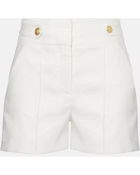 Veronica Beard - Runo High-Rise Linen-Blend Shorts - Lyst