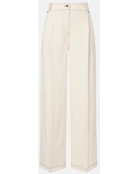 Max Mara - Pleated Wide-Leg Jeans - Lyst