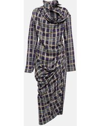 Vivienne Westwood - Vestido largo asimétrico con cuello alto - Lyst