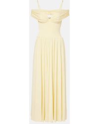Jonathan Simkhai - Amarantha Draped Jersey Maxi Dress - Lyst