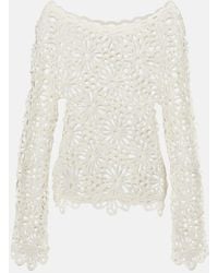 Norma Kamali - Top Raglan Aus Spitze - Lyst