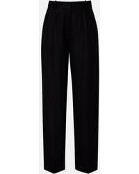 TOTEME - Flannel Wide-Leg Pants - Lyst