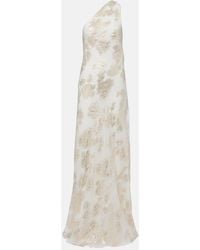 Alexandra Miro - Ava Silk-Blend Lame Maxi Dress - Lyst