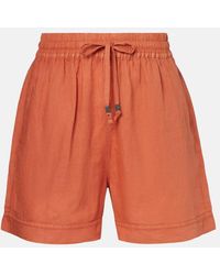 Brunello Cucinelli - Shorts Aus Leinen Und Baumwolle - Lyst