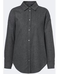 Max Mara - Wool Flannel Shirt - Lyst