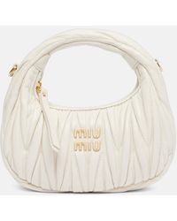 Miu Miu - Wander Mini Matelasse Leather Shoulder Bag - Lyst