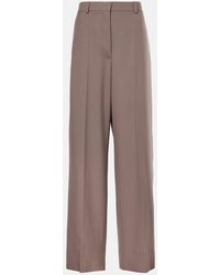 Stella McCartney - Wool Wide-Leg Pants - Lyst