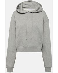 JW Anderson - Cropped Cotton Hoodie - Lyst
