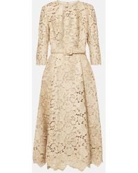 Oscar de la Renta - Cocktailkleid Aus Guipure-Spitze - Lyst