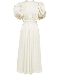 ROTATE BIRGER CHRISTENSEN Baumwolle Andere materialien kleid in Weiß Damen Bekleidung Kleider Freizeitkleider und Tageskleider 