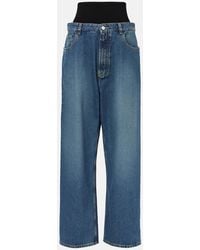 Alaïa - Jeans With Knitted Waist - Lyst