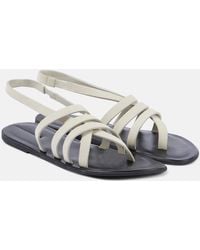 The Row - Sandalias Line de piel - Lyst