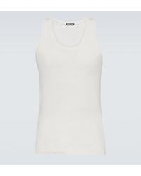 Tom Ford - Ribbed-Knit Jersey Tank Top - Lyst