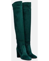Gianvito Rossi - Suede Over-The-Knee Boots - Lyst