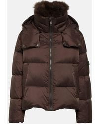 Yves Salomon - Shearling-trimmed Hooded Down Jacket - Lyst
