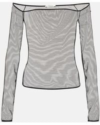 Nensi Dojaka - Sheer Long Sleeve Top - Lyst