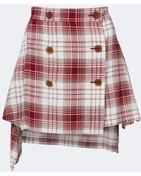 Vivienne Westwood - Marta Tartan Crepe Miniskirt - Lyst