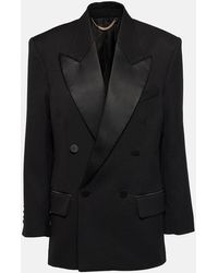 Victoria Beckham - Wool-blend Tuxedo Jacket - Lyst